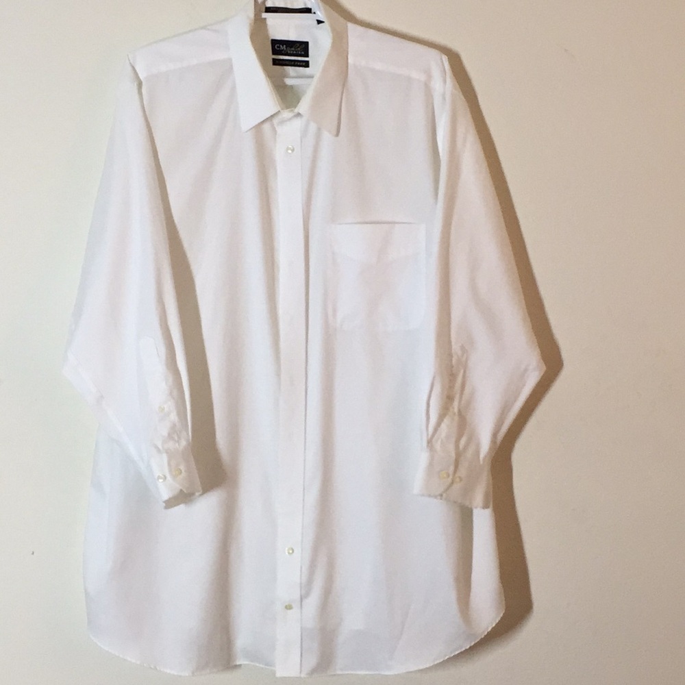 CM Gold White Button Down Long Sleeve Shirt - Picture 2 of 12